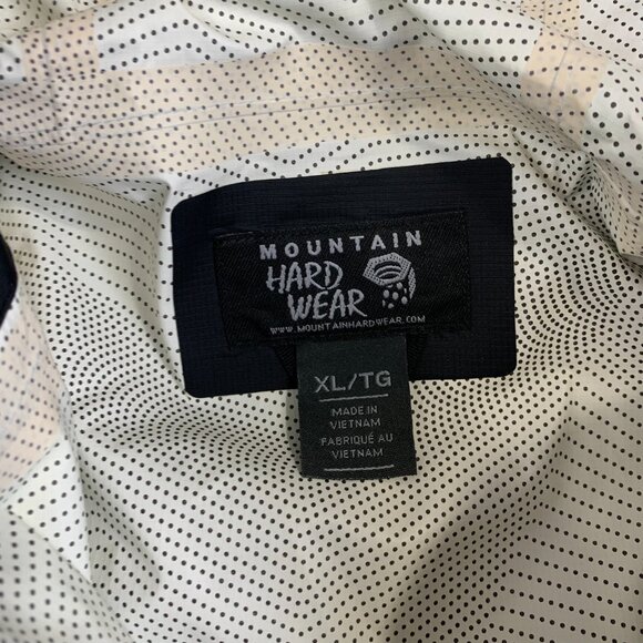 Mountain Hardwear Mens Rain Jacket XL Black Zip Waterproof Taped Seams Vapordry - Picture 6 of 13